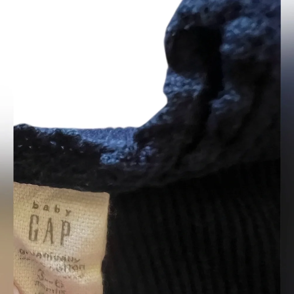 Baby Gap Navy Blue Ribbed Bodysuit | 3-6M